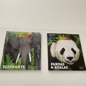 Bundle of 2 Baby Learning Books Ranger Rick Zoobies Explorer Story Time